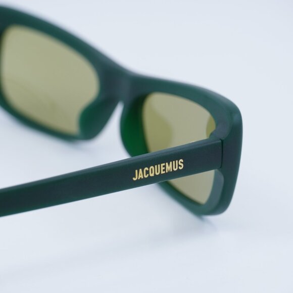 Jacquemus CAPRI JAC/55 C3 Sunglasses Matte Green Rectangle Frame, Green Lenses main image 8